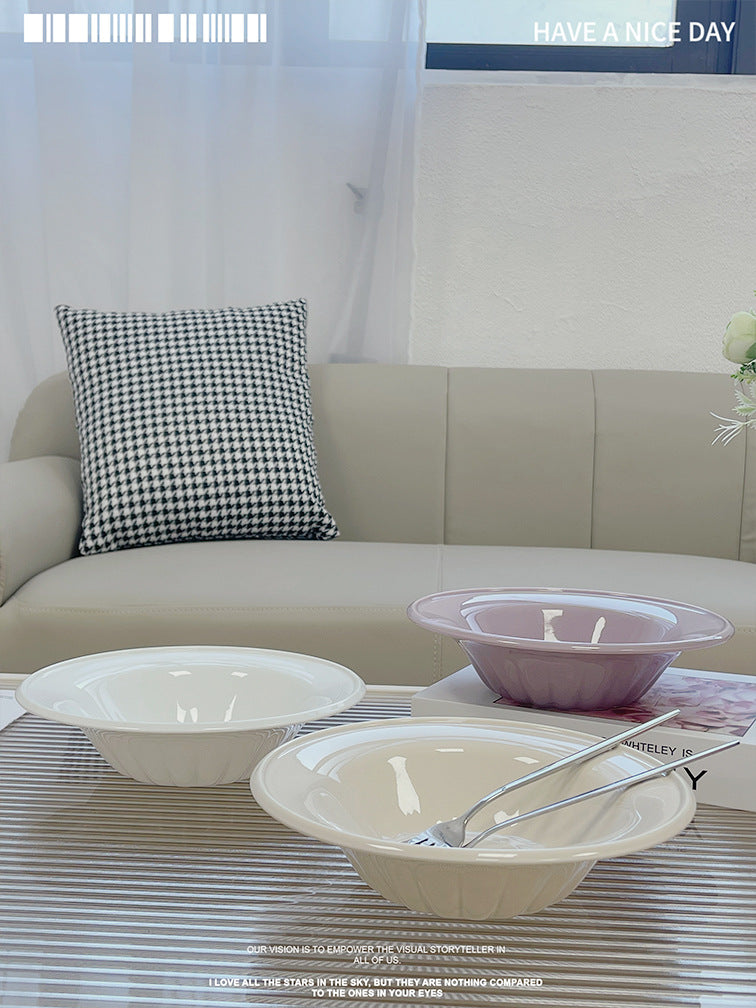 French Cloud Ceramic Plate