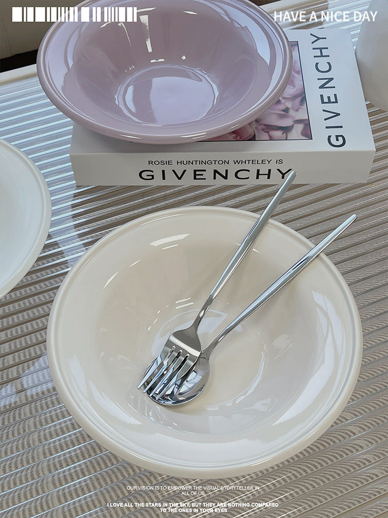 French Cloud Ceramic Plate