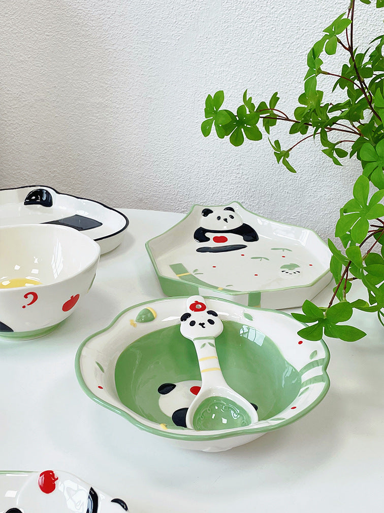 Panda Ceramic Salad Bowl 470ML