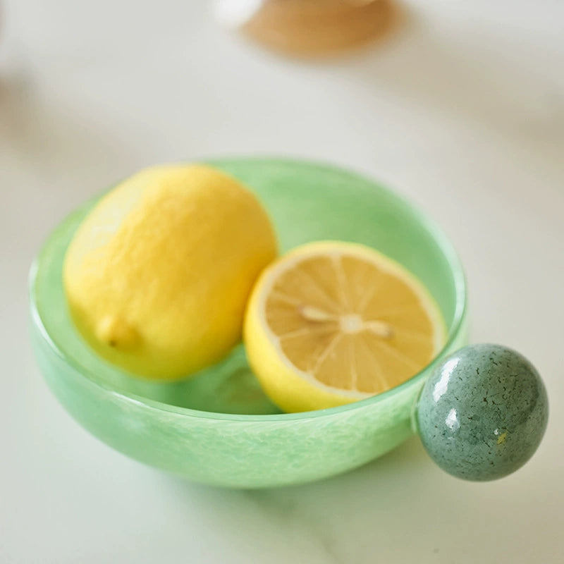 Vintage Style Mini Glass Bowl - Green