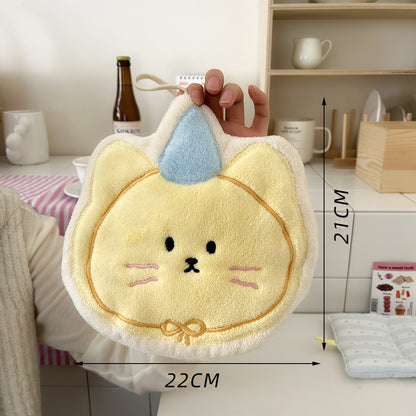 Cute Cartoon Coral Fleece Hand Towels