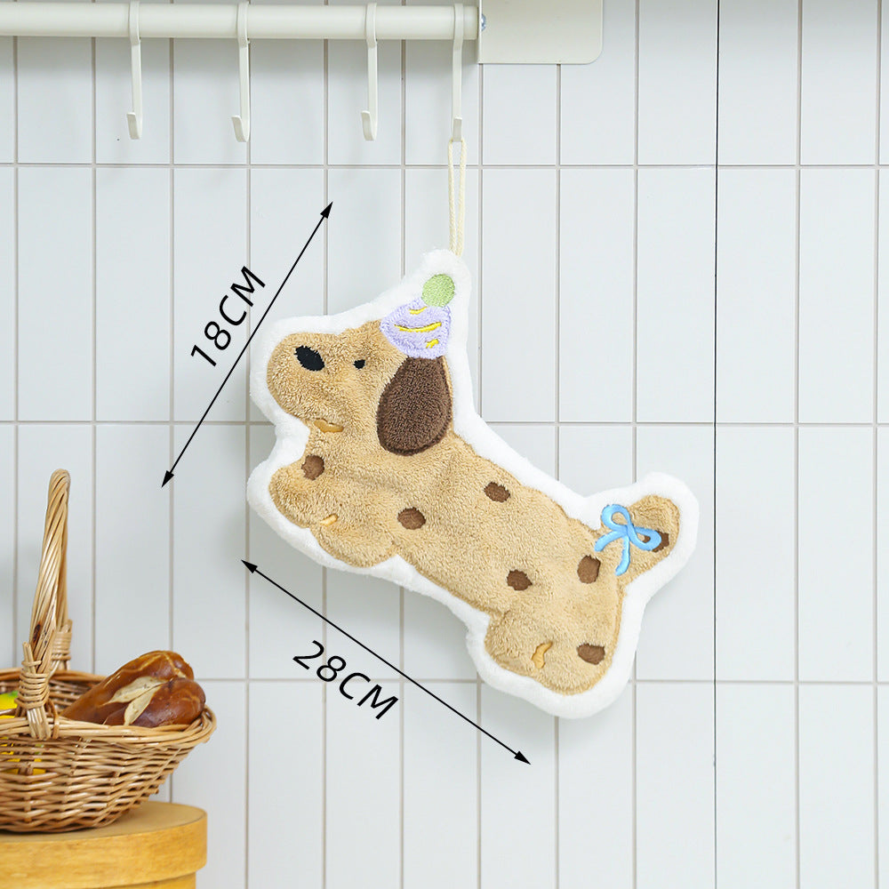 Cute hand towel coral fleece towels strong water absorbing cute animal pattern free gift wrapping free shipping good quality puppy pattern kitchen towel bathroom hand towel dachshund sausage dog