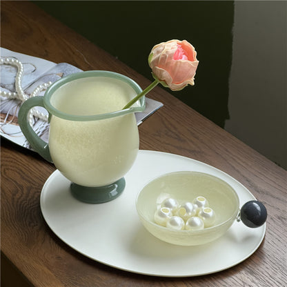 Vintage Style Mini Glass Bowl - Green