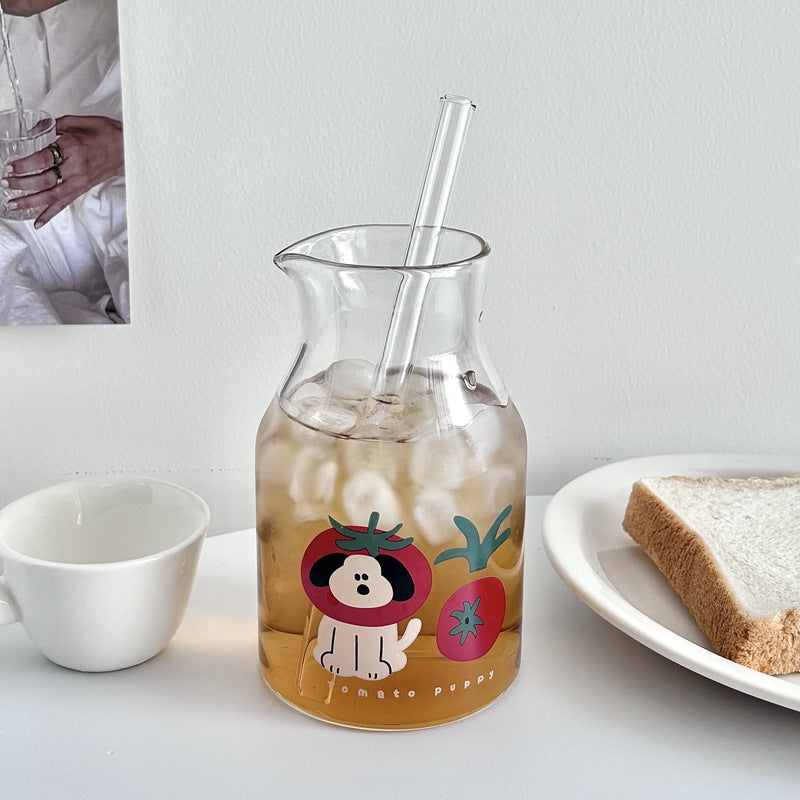 Tomato Puppy Glass Bottle