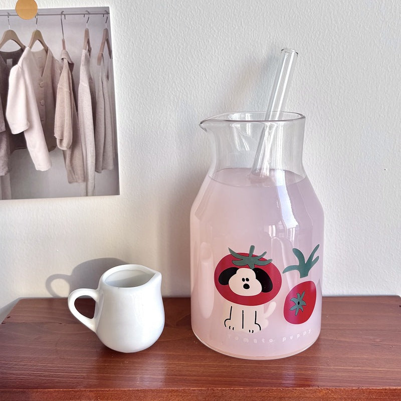 Tomato Puppy Glass Bottle