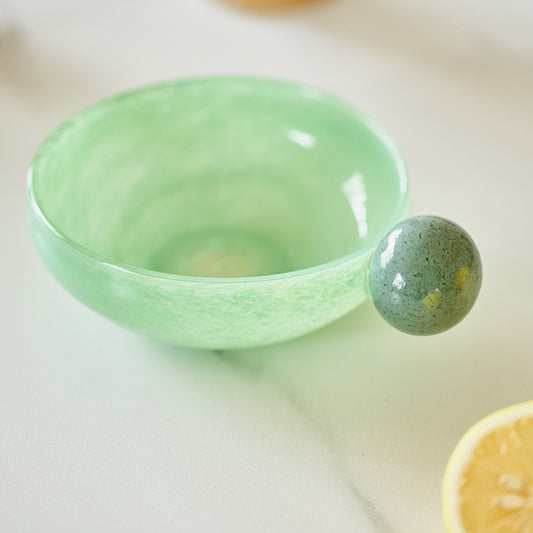 Vintage Style Mini Glass Bowl - Green