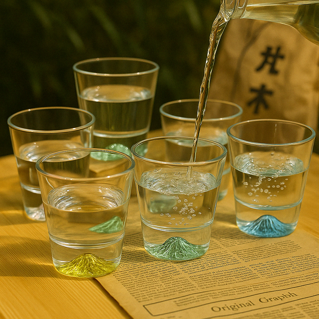 wine glass wine glasses stemless wine glasses Japanese style fuji mountain crystal glasses Japanese style whiskey glass Japanese glassware Japanese scotch glasses 