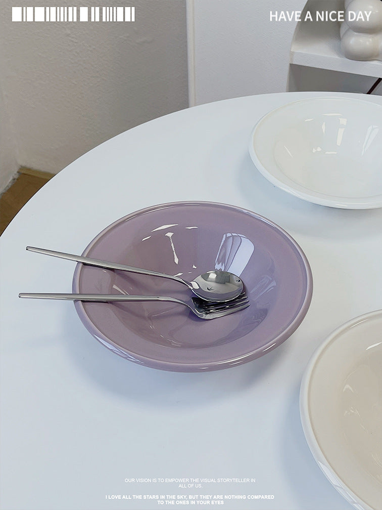 French Cloud Ceramic Plate