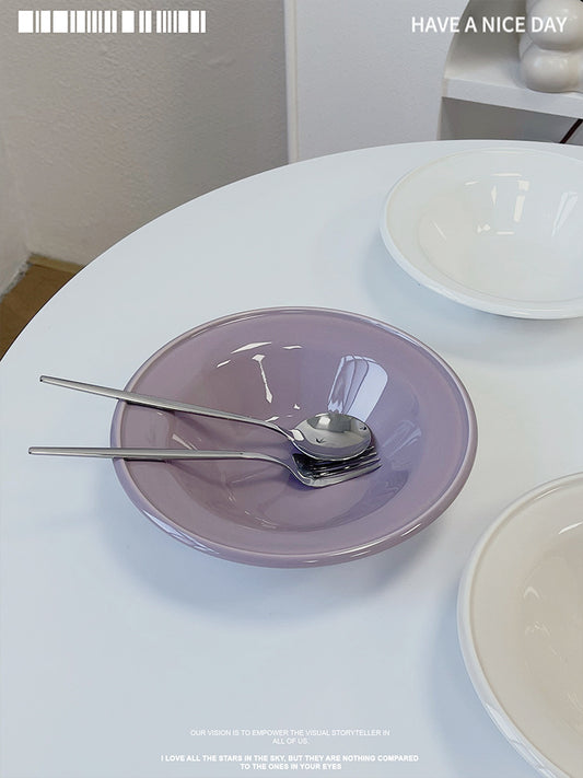 French Cloud Ceramic Plate