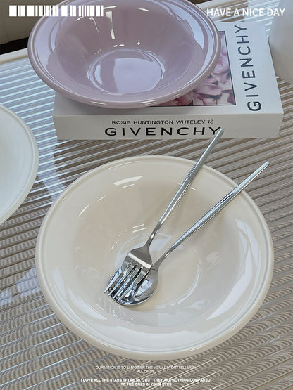 French Cloud Ceramic Plate