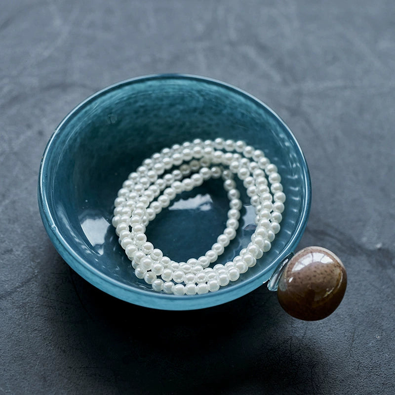 Vintage Style Mini Glass Bowl - Green