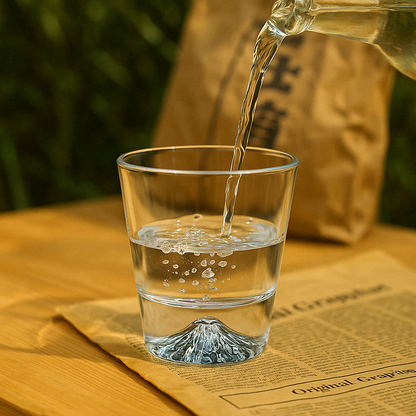 wine glass wine glasses stemless wine glasses Japanese style fuji mountain crystal glasses Japanese style whiskey glass Japanese glassware Japanese scotch glasses 